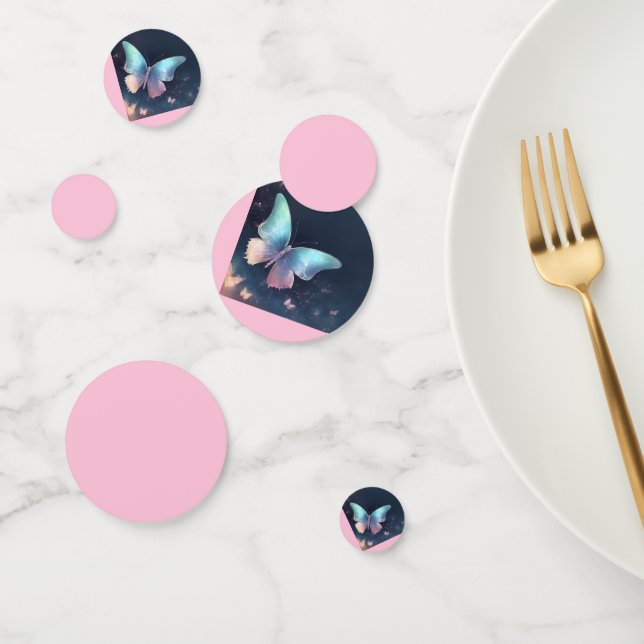 Jolie table de papillon chatoyante Confetti (Groupe)