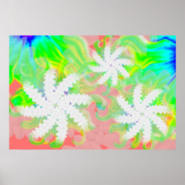 Jolie teeth coloré Sourire affiche dentaire