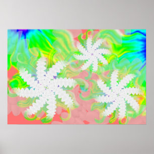 Jolie teeth coloré Sourire affiche dentaire