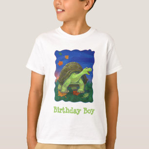 Jolie Tortoise Anniversaire Garçon T-Shirts