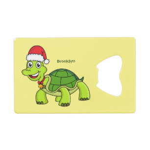 Jolie tortue en chapeau de Père Noël
