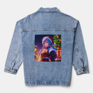 Jolie Veste Denim Anime Girl Winter