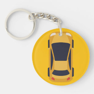 Jolie voiture jaune – Accessoire de voyage amusant