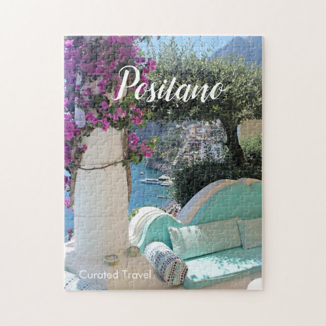 Jolie vue de Positano sur le Puzzle de la Côte Ama (Vertical)