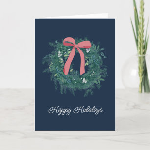 Jolie Wreath Winter Family Carte de vacances