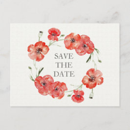 Jolies coquelicots floraux cartes de sauvegarde de