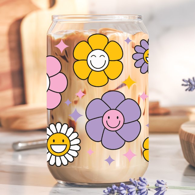 Jolies fleurs de marguerite rétro heureuses (Créateur téléchargé)