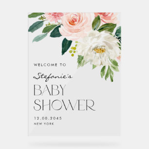 Jolies fleurs du jardin Baby shower de printemps A