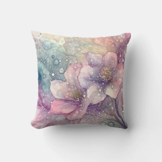 Jolies Fleurs Pastel Jeter Oreiller