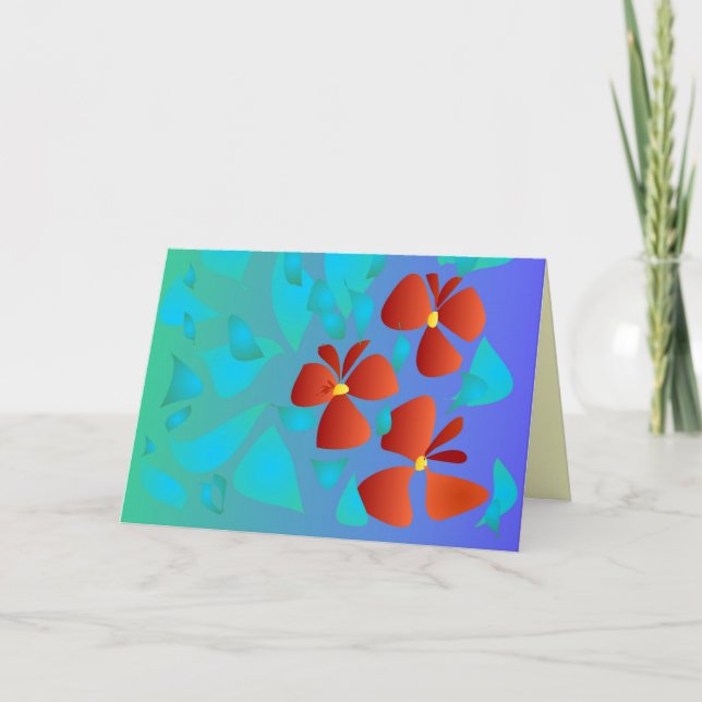 Jolies Geraniums >Toutes les occasions Carte de vo (Devant)