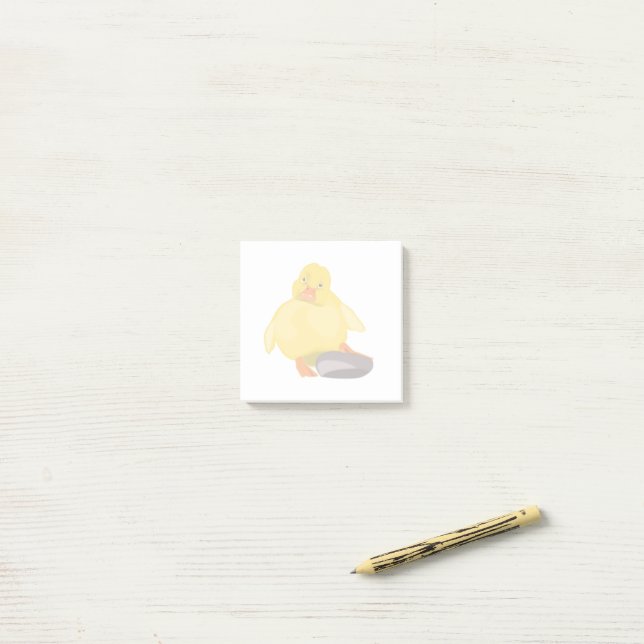 Jolies notes adhésives Canard Funny Post-it® (Sur un bureau)