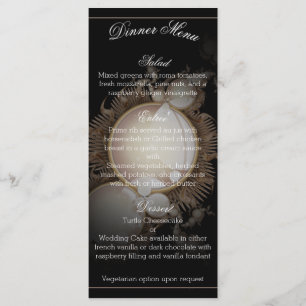 Jolies perles sur le menu noir