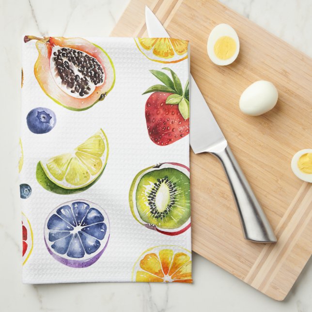 Jolies serviettes de cuisine (Quart Plié)