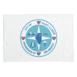 Joliet-Flagge (Illinois) Kissenbezug