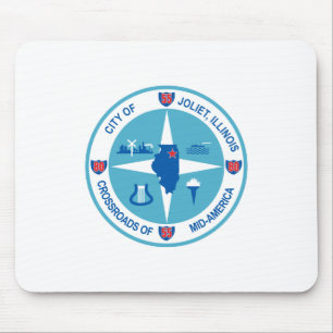 Joliet-Flagge (Illinois) Mousepad