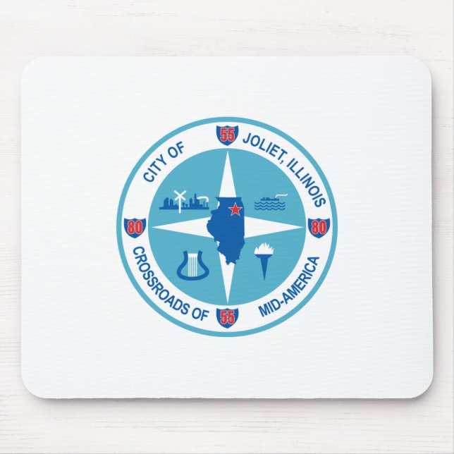 Joliet-Flagge (Illinois) Mousepad (Vorne)
