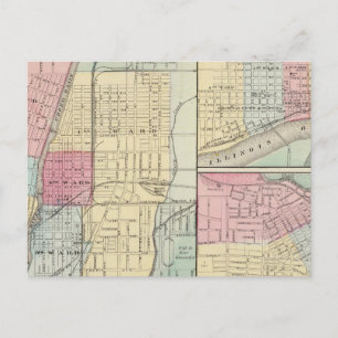 Joliet, Peru und Freeport Postkarte