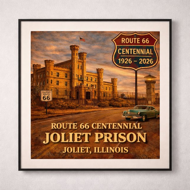 Joliet Prison Chicago Route 66 Poster (Von Creator hochgeladen)