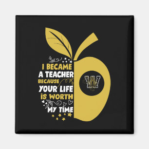 Joliet Township Tigers Logo Ich wurde Lehrer Hs Magnet