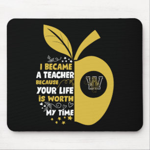 Joliet Township Tigers Logo Ich wurde Lehrer Hs Mousepad