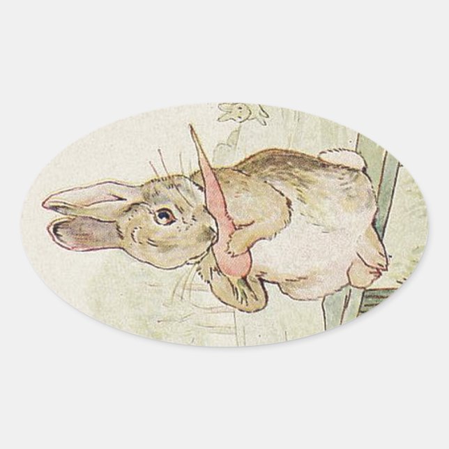 JOLIMENT RABBIT VINTAGE, BUNNY STICKER ANTIQUE (Devant)