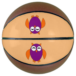 Jolis ballons de basket Halloween de hibou