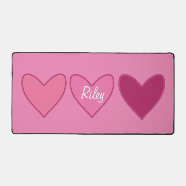 Jolis Cœurs Roses Saint-Valentin  (Recto)