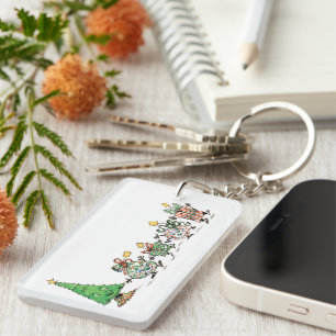 Jolis dessins animés de cadeaux de Noël dansants e