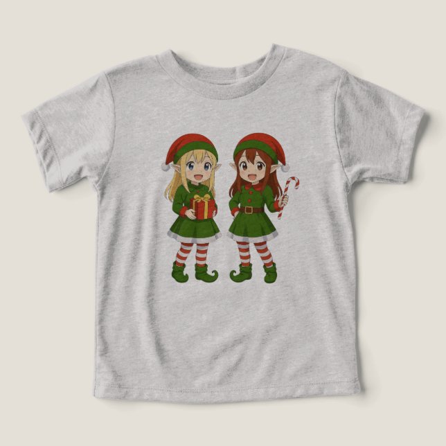 Jolis elfes de Noël d'anime (Design Recto)