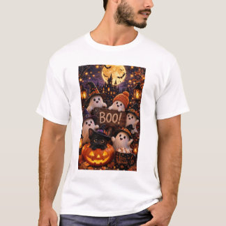 Jolis fantômes d'Halloween Bouh ! T-Shirt