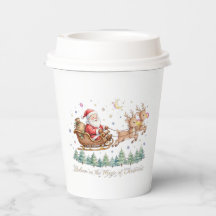 Jolis gobelets en papier floral à l'esthétique mig