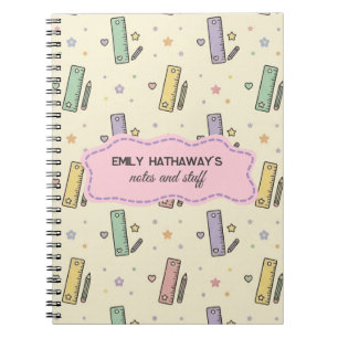 Jolis Règles Mathématiques Motif de Cahier Scolair