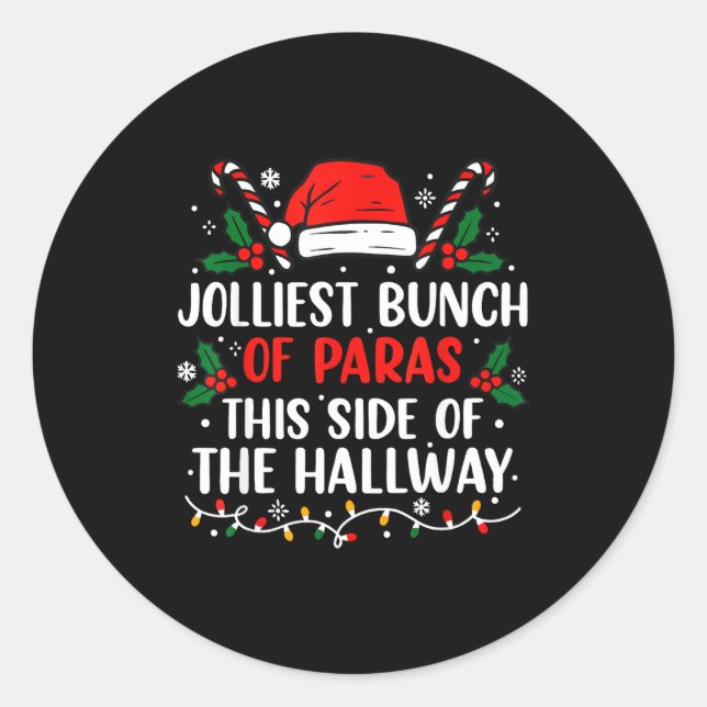 Jolliest Bunch Of Paras This Side Of The Hallway X Runder Aufkleber (Vorderseite)