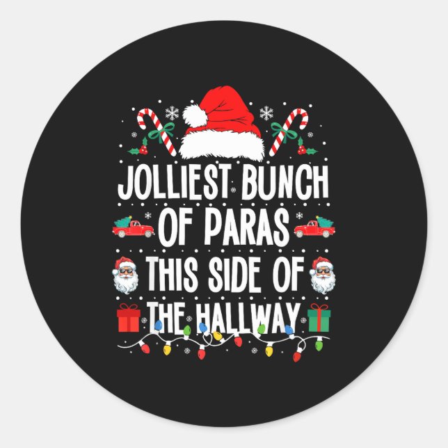 Jolliest Bunch Of Paras This Side Of The Hallway X Runder Aufkleber (Vorderseite)