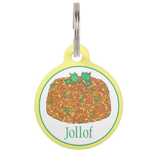 Jollof Rice Nigerian Ghanaian West African Food Haustiermarke (Vorderseite)