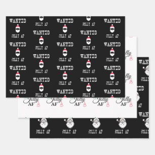Jolly AF Funny Christmas Set Geschenkpapier Set