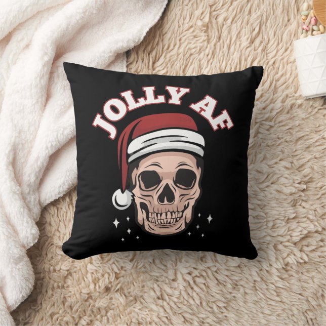 JOLLY AF lustige Weihnachten Kissen (Decke)
