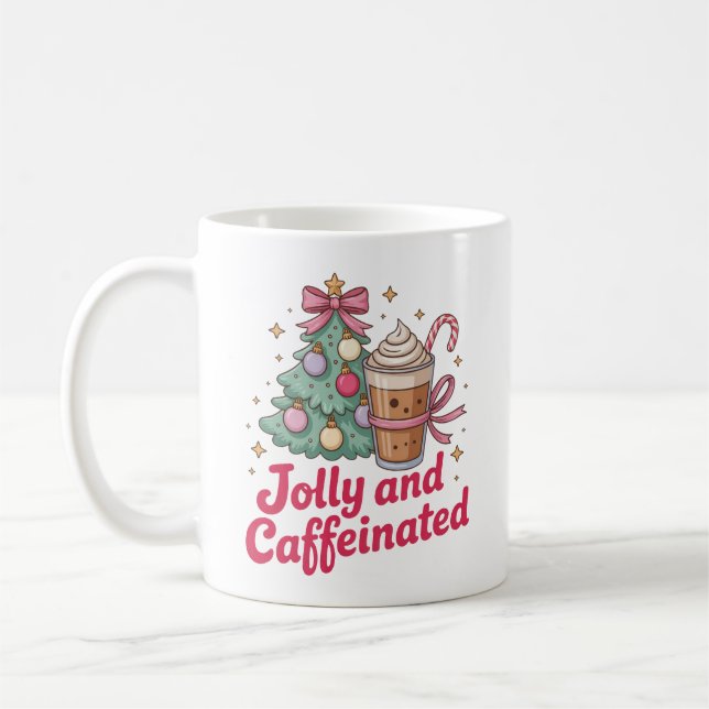 jolly and caffeinated customised  mug design  (Gauche)