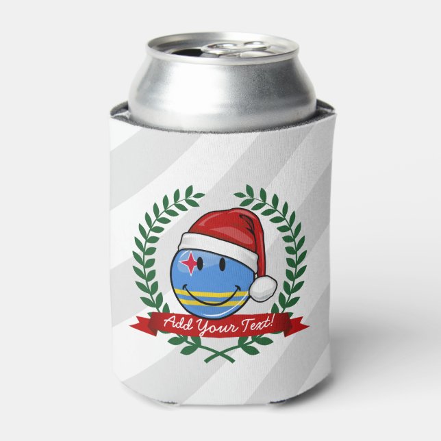 Jolly Aruba Flag Christmas Style Dosenkühler (Kanne Vorderseite)