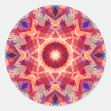 Jolly Bright Red Golden Christmas Star Decorative