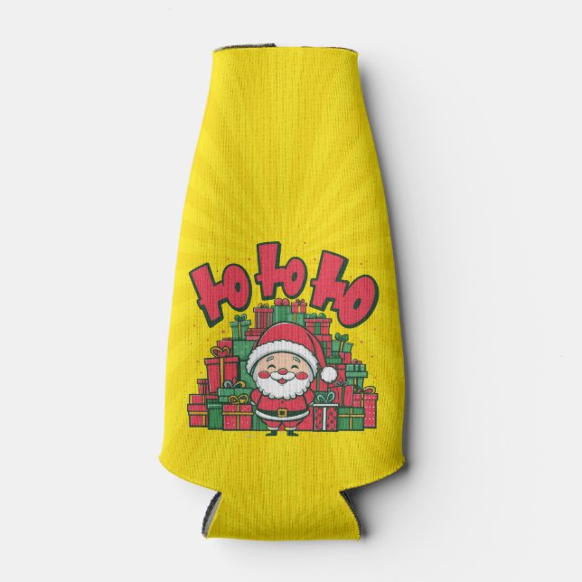 Jolly Cartoon Santa Christmas-67748 Flaschenkühler (Vorderseite)