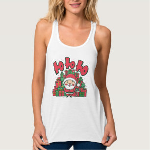 Jolly Cartoon Santa Christmas-67748 Hoodie Tank Top