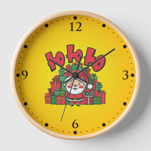 Jolly Cartoon Santa Christmas-67748 Uhr