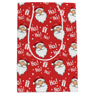 Jolly Christmas Santa Claus Mittlere Geschenktüte