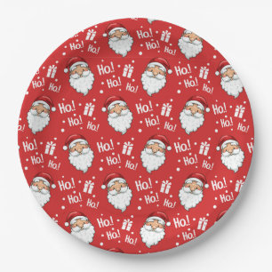 Jolly Christmas Santa Claus Pappteller