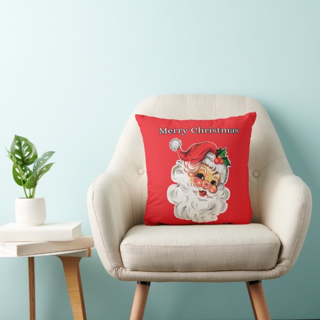 Jolly Christmas Santa Throw Pillow Kissen (Stuhl )