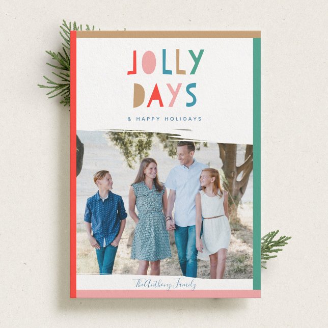 Jolly Days Holiday Foto Cards Einladung (Von Creator hochgeladen)