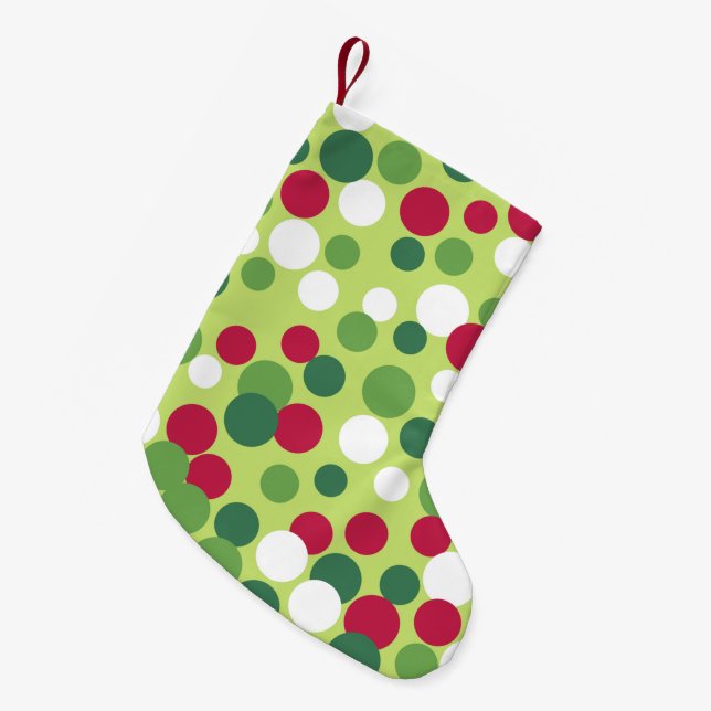 Jolly Dots Christmas Strumpf Kleiner Weihnachtsstrumpf (Vorderansicht (hängend))