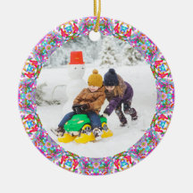 Jolly Festive Custom Christmas Foto Picture Frame
