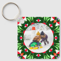 Jolly Festive Custom Christmas Foto Picture Frame